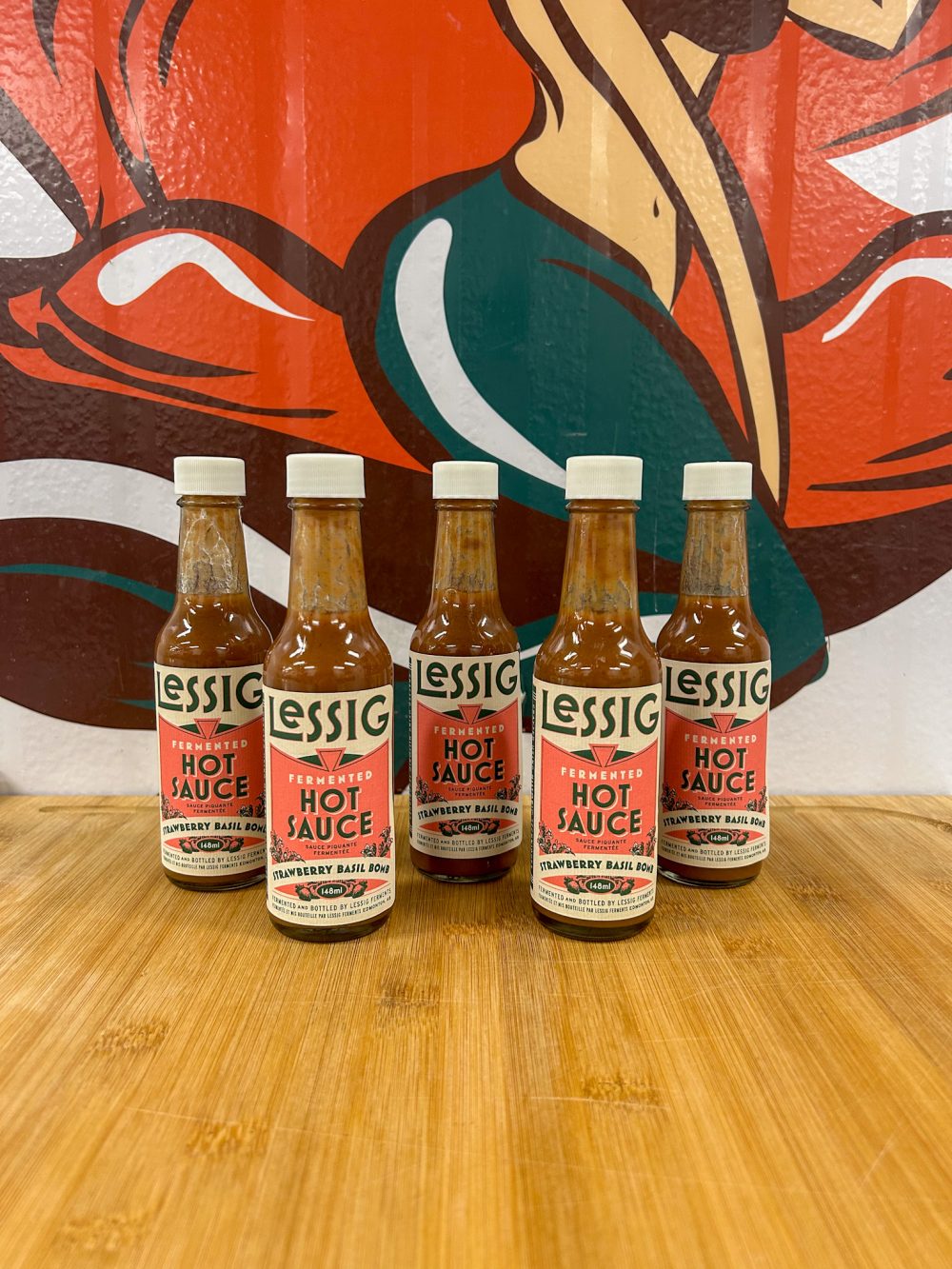 Strawberry Basil Bomb Hot Sauce - Lessig Ferments