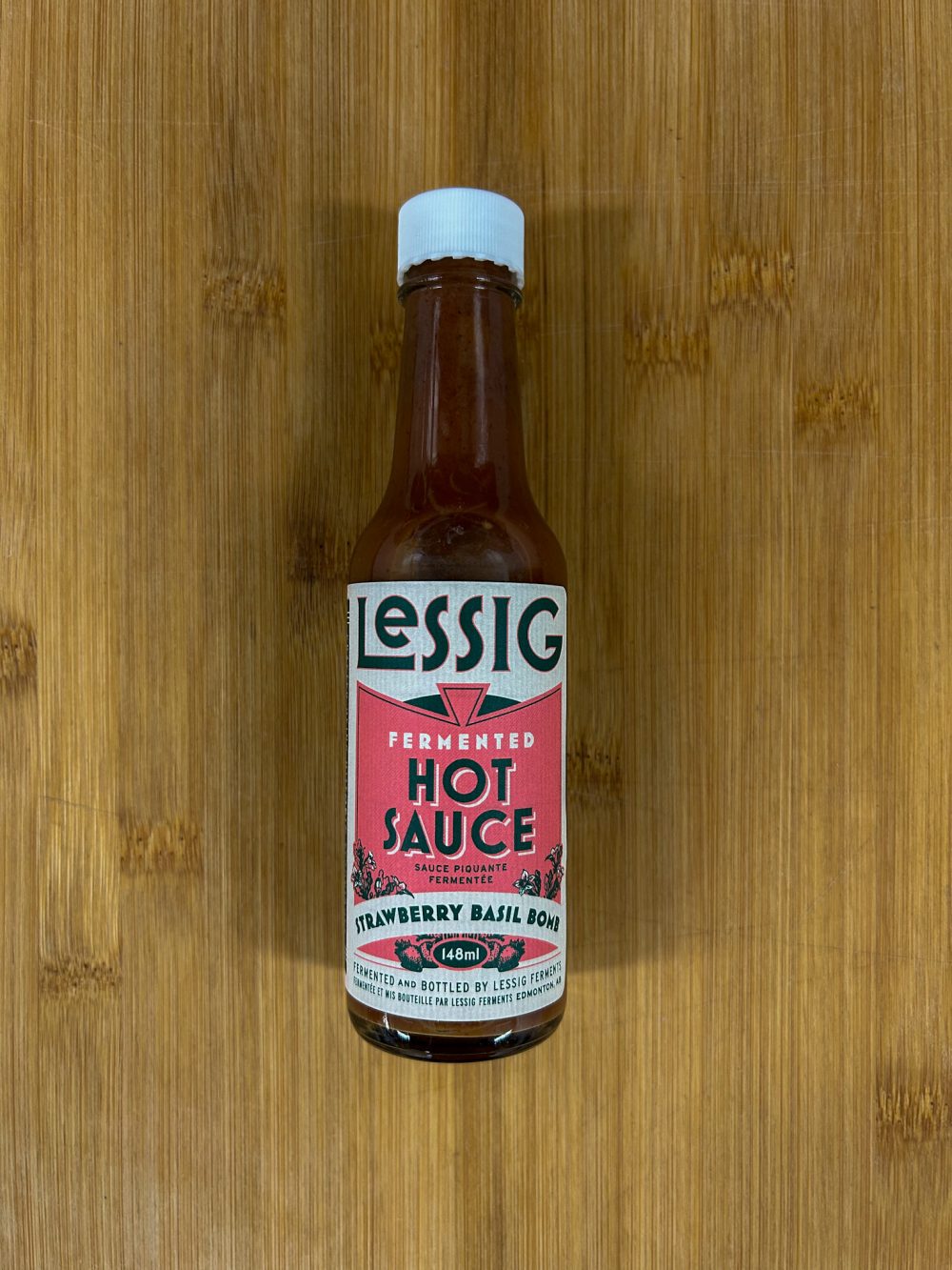 Strawberry Basil Bomb Hot Sauce - Lessig Ferments - Image 3