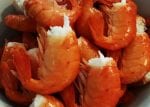 BOILED BC SPOT PRAWNS WITH COCKTAIL SAUCE